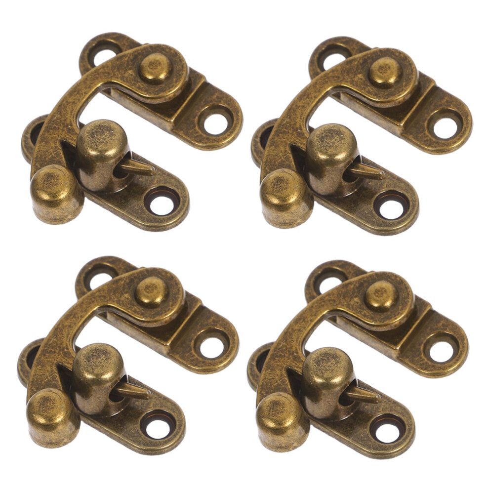 8Pcs Vintage Zinc Alloy Bull Horn Hasp Latch Left And Right Clasp For Jewelry Boxes And Wooden Storage Retro Design 9119770265081
