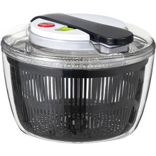 Vegetable Lettuce Leaf Dehydrator With Lid Large Capacity Basket Easy Press Salad Spinner Black Kitchen Use