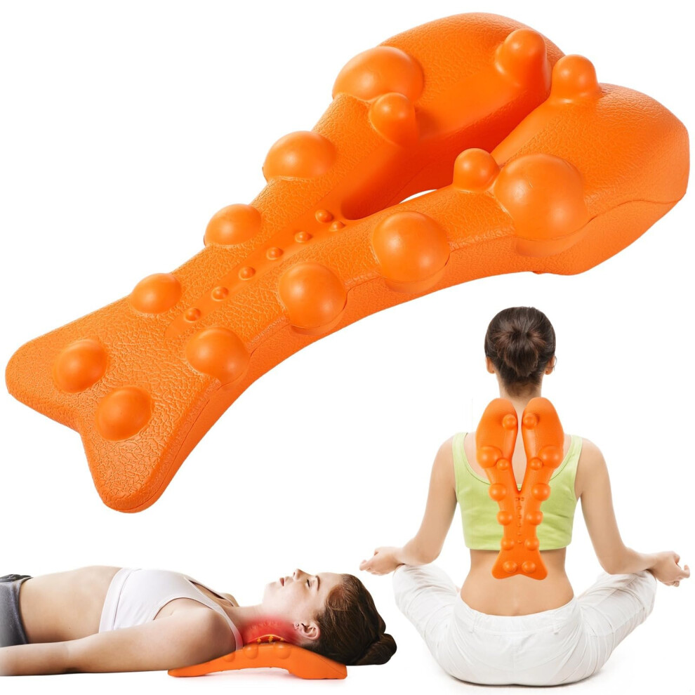 Trapezius  Neck Massager with 14 Acupressure Points, Muscle Knot Relaxer, Posture Corrector for Shoulder Pain Relief