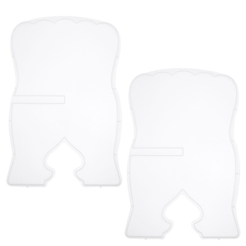 2Pcs DIY Silicone Book Holder Mold White Reusable Epoxy Craft Mold 2