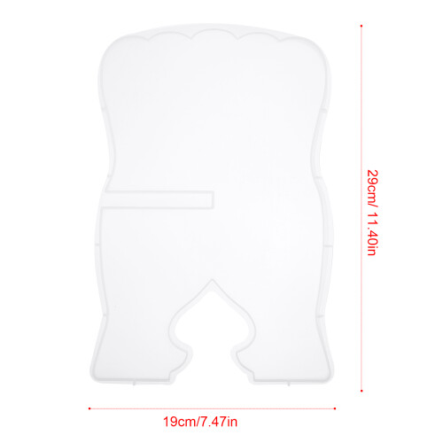 2Pcs DIY Silicone Book Holder Mold White Reusable Epoxy Craft Mold 1