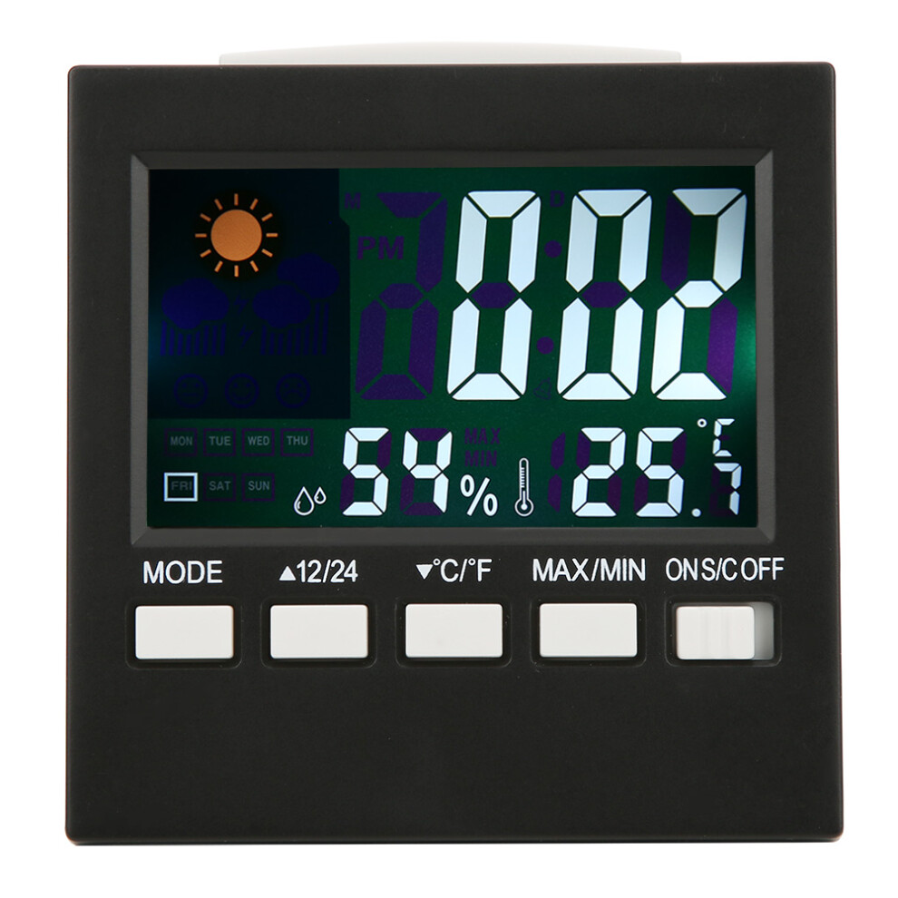 Digital Color Display Weather Station Indoor Outdoor, Backlight For Visibility Temp, Humidity With Calendar And Clock For Home 9466005232753