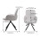 Living And Home Linen Modern Swivel Chair 6