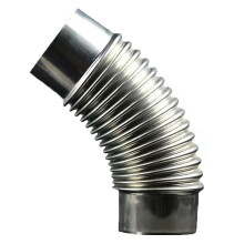80mm(3.15in) Stainless Steel 45 Degree Elbow For Stove Pipe Chimney Exhaust Camping Tent Stoves CorrosionResistant