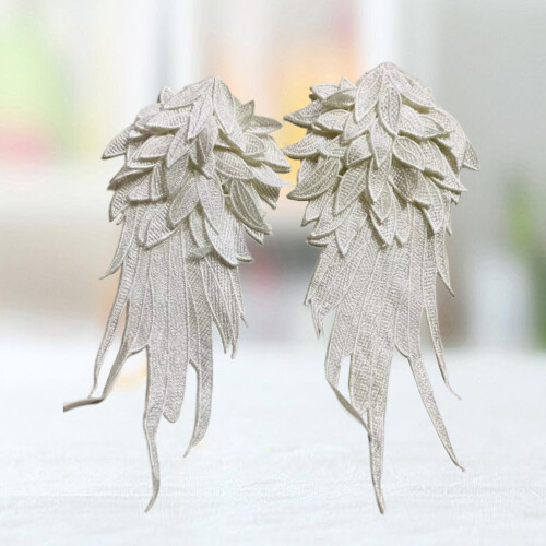 1 Paar Borduurkant Vrouwen Schouder 3D Decoratie Wit 1