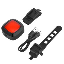 Lumină spate pentru bicicletă ușor de instalat, impermeabilă, reîncărcabilă prin USB, lumină spate ușoară și portabilă, rezistentă la