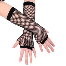 Fishnet Gloves for Women Fingerless 80s Goth Punk Rock Party Costume Accessories Club Halloween Party Theme Party Accessories Elastic Skin Friendly Ma