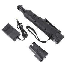 Chave de catraca sem fio, chave de catraca elétrica a bateria com catraca iluminada por LED, bateria de lítio de 18V, interruptor de avanço e