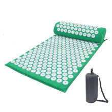 Massage Cushion 6 Types Relief Stress Back Pain Mat Green with Bag