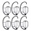 6Pcs Wig Holder Avtagbar Hängställning För Visning 1