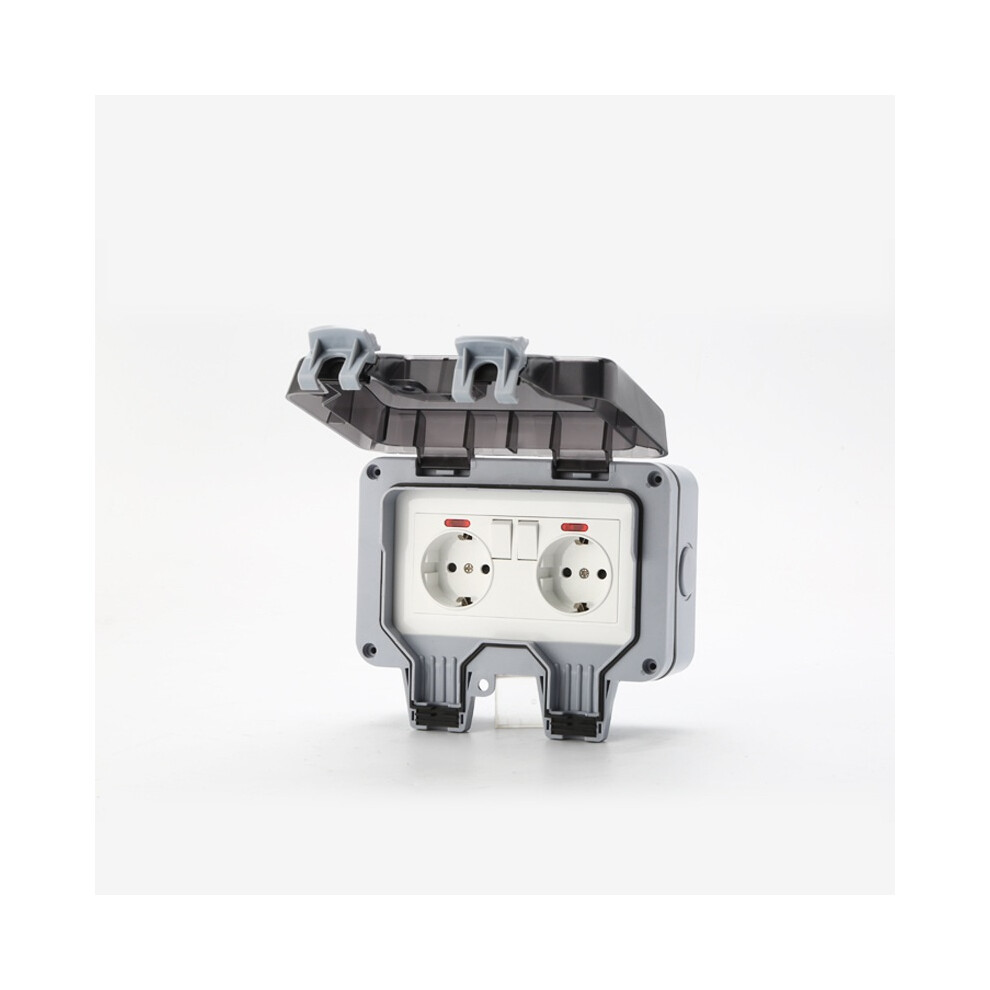 Lockable Outlet Outdoor Socket, Snap-On Design With Easy Installation, Weatherproof Ip66 Waterproof Certification, High Quality Pc Material For Durabi 9454554425566