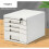 File Cabinet Organizer for A4 Documents, 4Layer Desktop Storage with Drawers, Home Office 2