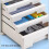 File Cabinet Organizer for A4 Documents, 4Layer Desktop Storage with Drawers, Home Office 5