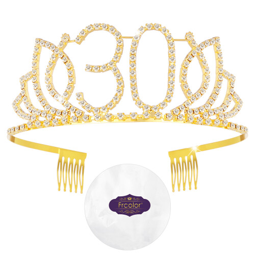 1 Tiara De 30 Com Coroa Para