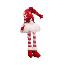 Ornament de masă, Tomte suedez de pluș cu semnificație norocoasă, cu stabilitate la bază ponderată, pentru brazi de Crăciun, casă, casă de