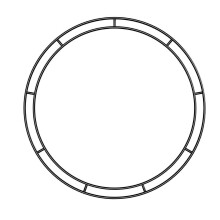 Kreative Heimdekoration mit wiederverwendbarem verzinktem Eisenrohr, Event-Hintergrund-Setup für DIY-Kranzrahmen, schwarzes Metall 30 cm (1)