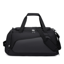 Bolsa esportiva resistente com bolso impermeável, bolsa de ginástica leve e de grande capacidade com vários compartimentos para guardar itens