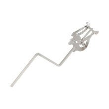 Saxophone Music Clip Silver Iron 18X6.6X4.6CM