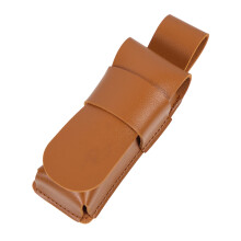 Harmonica case made of leather, harmonica holder, key, blues, harmonica protection, harmonica storage holder, harmonica storage case, brown
