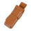 Harmonica case made of leather, harmonica holder, key, blues, harmonica protection, harmonica storage holder, harmonica storage case, brown 1