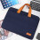 Capa para laptop unissex, proteção à prova de choque, exterior resistente à água para laptops de até 15-15,6 polegadas, compartimentos para 3