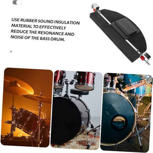 Drum Mute Pad Practice Pad for Quiet Drumming, NonSlip for Beginners, Protects Drums for Drumming Training 2