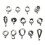 120 Unidades Colgante Anillo Conector Para Joyería 1