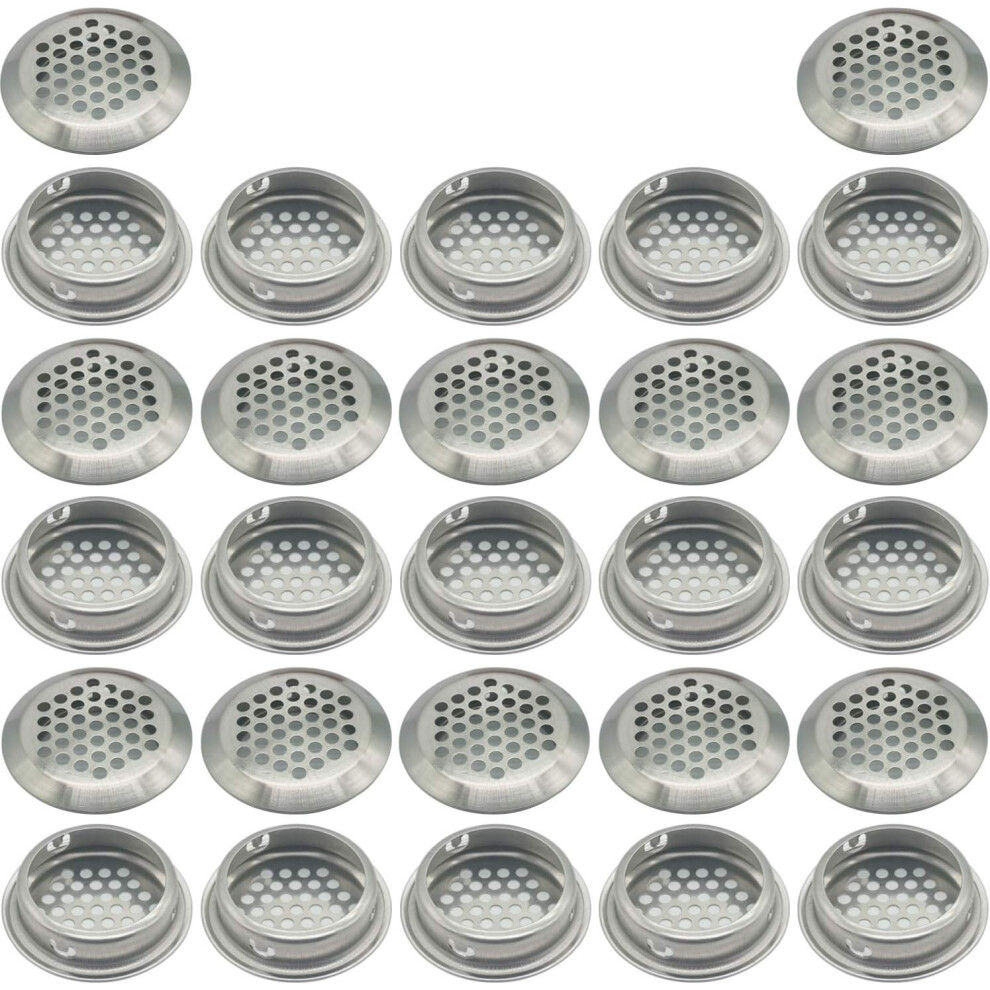 Round Soffit Vents, Stainless Steel Circular Vent Mesh Hole Louver, Honeycomb Design Ensures Odor-Free Environment For Wide Application Including Cabi 9554910880647