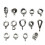 120 Unidades Colgante Anillo Conector Para Joyería 8