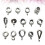 120 Unidades Colgante Anillo Conector Para Joyería 4
