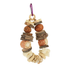 Wooden Hanging String Treats for Small Pets Teething Toy Treats for Pets Hamster Toy Hamster Toy Toys Rabbit Toy Small Animal Supplies Rattan