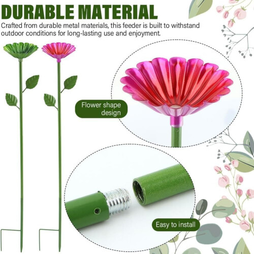 Bee and Butterfly Water Dispenser with Flower Design (4pc) 1