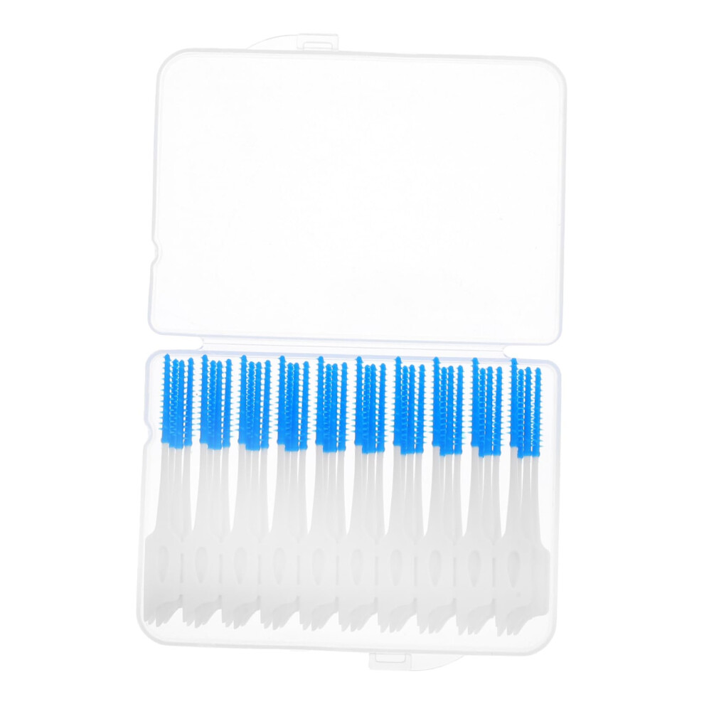 40 pieces interdental brush holder for cleaning toothpicks dental floss brushes picks