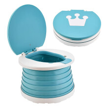 Foldable Travel Potty, Durable and Safe Portable Potty for Toddlers, Emergency Mobile Toilet with Easy to Use & Clean Features, Suitable for Indoor an