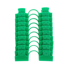Gartennetzclips mit Doppelkopf-Folienklemme für Gewächshausbedarf, Pflanzenstützen, robuste Kunststoffclips mit rutschfestem Design für