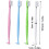 2 doubleheaded toothbrushes, interdental brushes, 4 pieces * 2 3