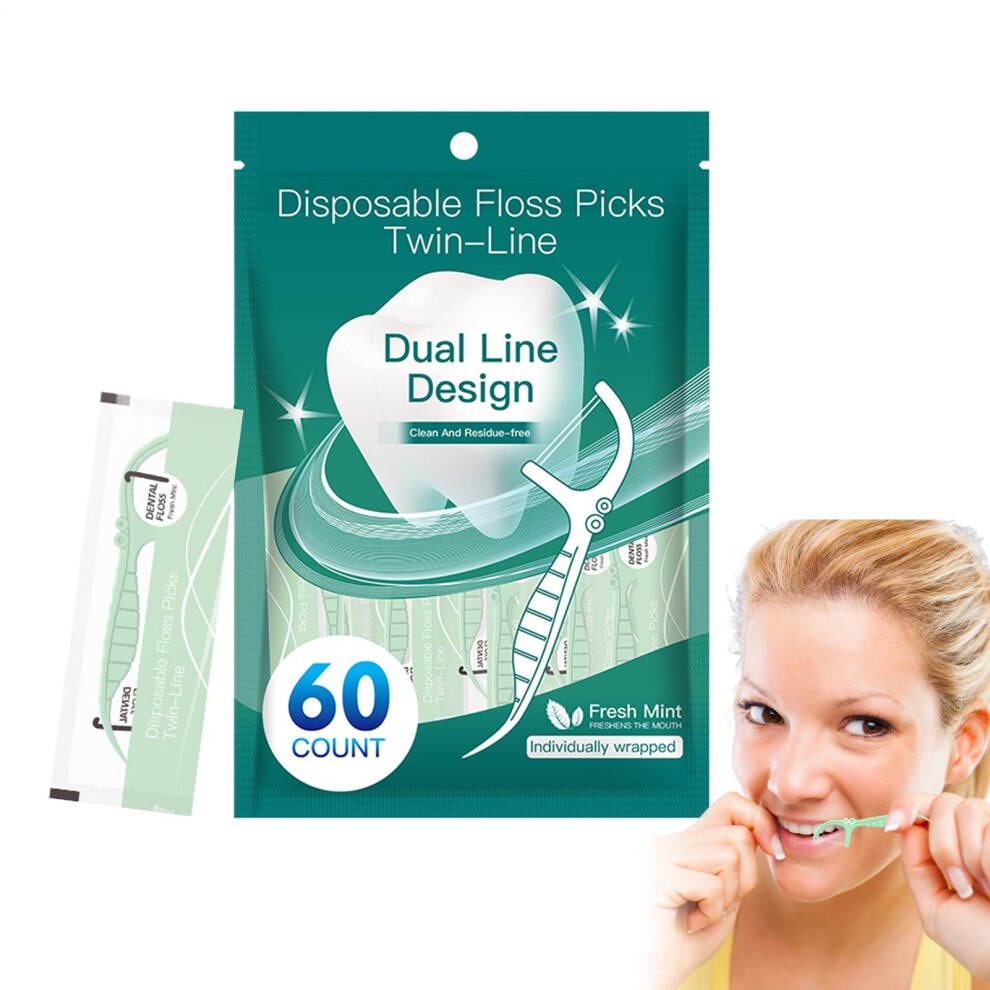 Dental Floss Picks â Floss â Dual Purpose â Cleaning Accessories for Orthodontic Care Adults, Family, Office, and Travel