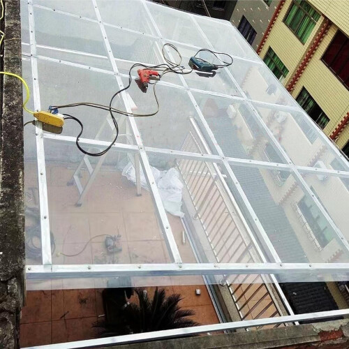 Transparent polycarbonate greenhouse panels, waterproof, UVprotected, impact resistant, . 2