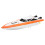 Bateau télécommandé avec éclairage LED, format mini, puissant moteur refroidi par eau, télécommande 2,4 GHz pour une utilisation intérieure et 4