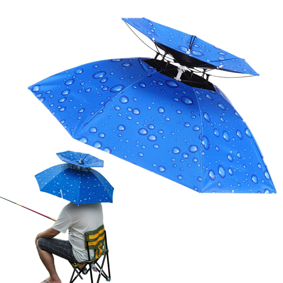Head Mounted Umbrella Foldable Rain Umbrella Hat For Sun Protection Outdoor Use-image-OPC-PNNG9Q7-NEW