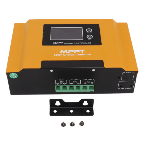Ελεγκτής ηλιακού φορτιστή MPPT με οθόνη LCD, φόρτιση ασφαλείας και περίβλημα από