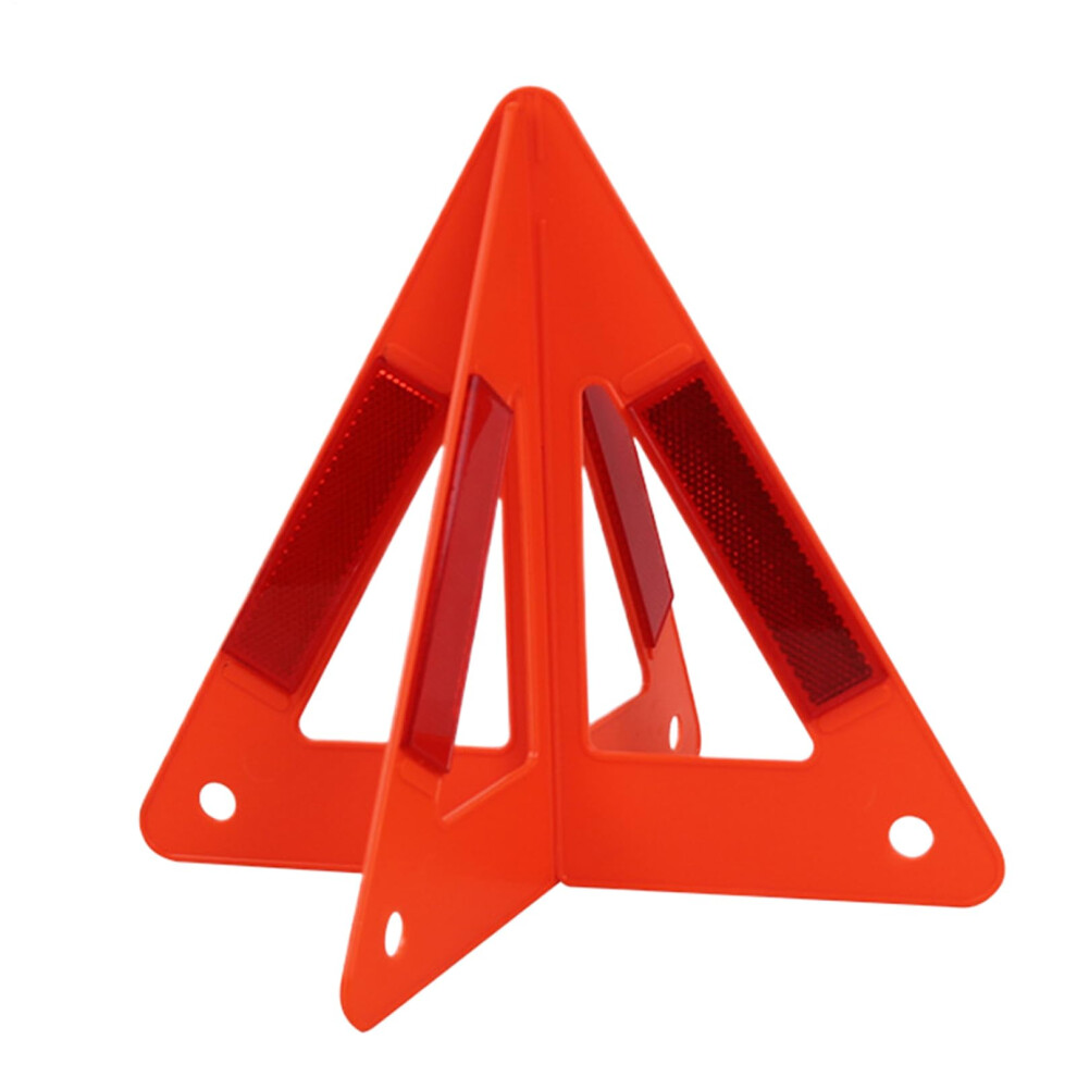 Roadside Reflective Triangle Hazard Alert Sign Foldable Nonslip Base Emergency Warning Triangle For Cars And Travelers 9339159768174