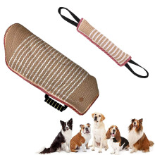 Arm Guard Sleeve for Dog Biting Training Durable Jute Biting Sausage Toy for Pit Bull, German Shepherd, Mastiff K9 Bite Tug Toy for Dogs.
