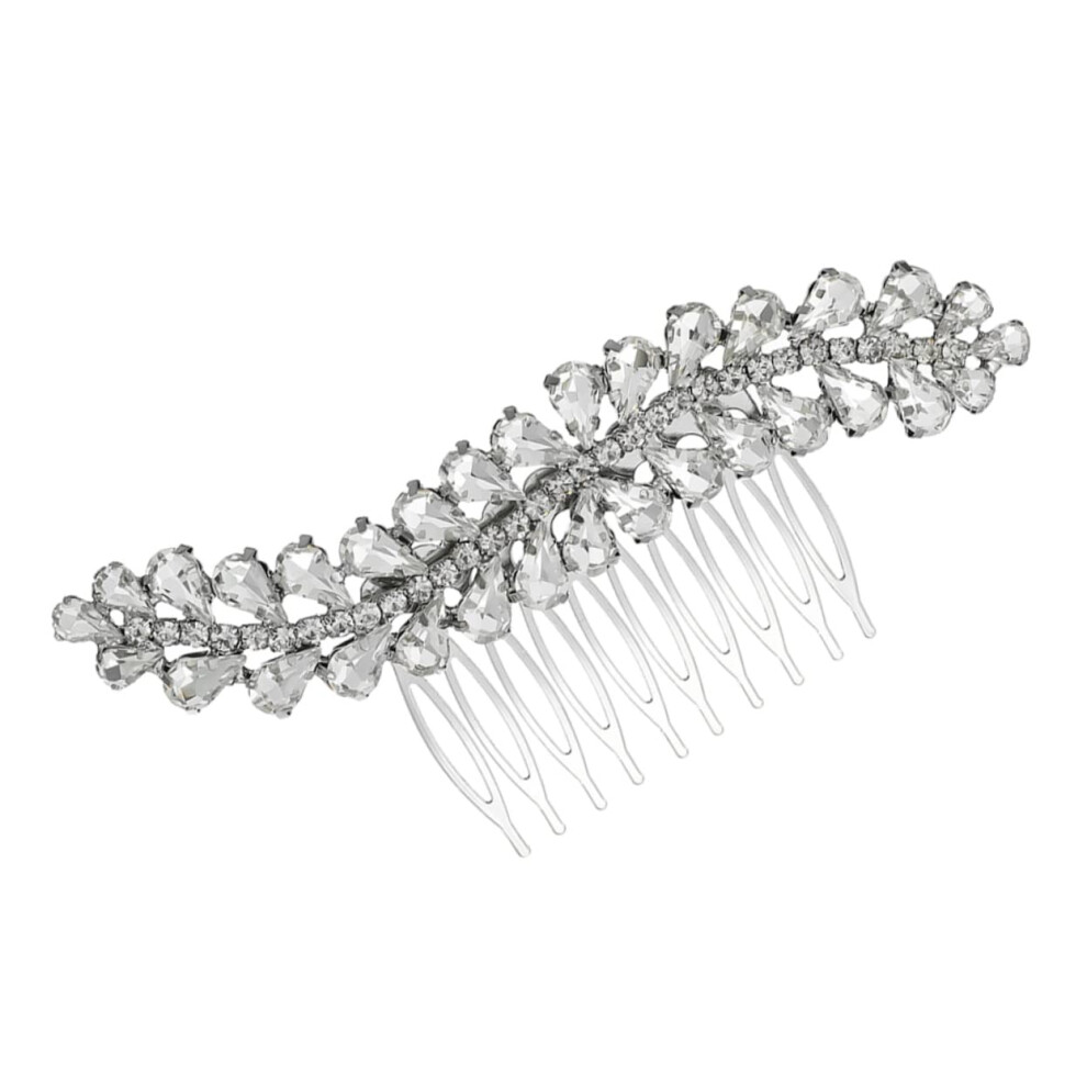 1pc Elegant Hair Comb for Bride Waterproof Hair Accessory Leaf Shape for Weddings and Special Occasions Practical Use for Stylish Hairstyles