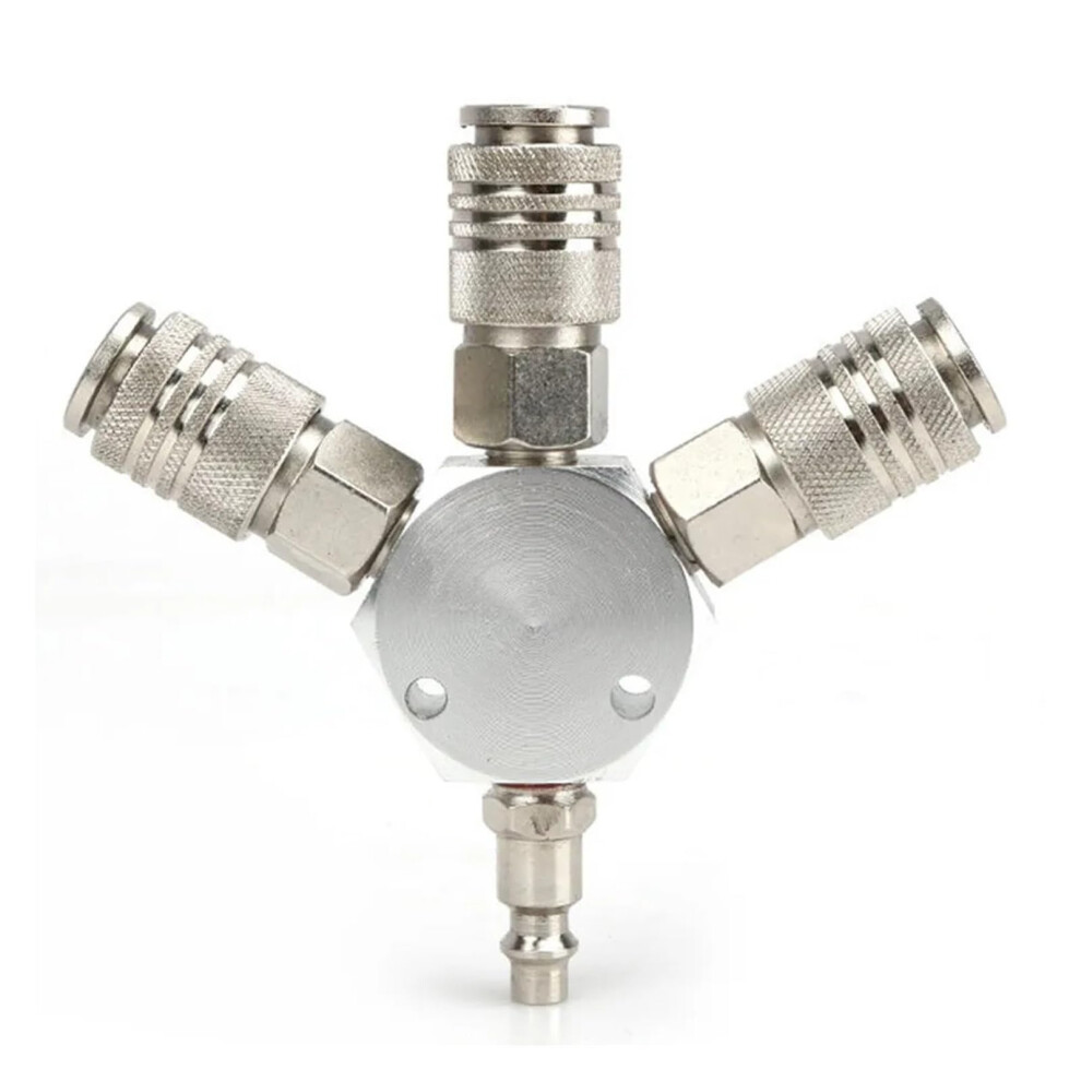 3Way Coupler 1/4 Inch Npt Air Hose Connector For Pneumatic Tools 9323874535166