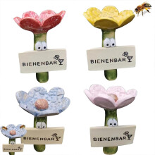Insect Drinkers – Bee Waterer for the Garden, Fascinating Drinkers for Wild Bees and Insects, Butterfly Watering Cup, Bee Waterer Ceramic 4Pcs
