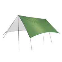 Utomhusskydd för picknickmatta, kompakt bärbar design hängmatta campingpresenning för backpacking, vandring, strand med UV-skydd