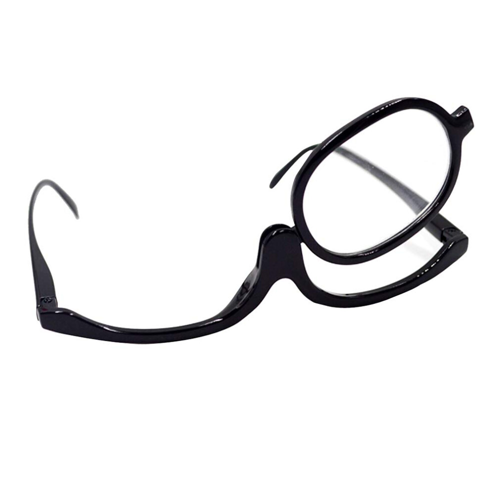 MakeUp Glasses Reading Glasses Presbyopia Glasses Visual Aid Reading Aid Strength 2.0 2.0 Black