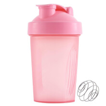 Stay Hydrated Leakproof Drinks Shaker Bottle for Workouts, Portable, Sports, Fitness, Protein Powder, Water Cup, PP, Durable, Pink
