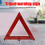 Emergency Breakdown Warning Triangle 3Piece Foldable Tripod Red Reflective Night Road Safety For Car 2